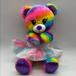 Build A Bear Rainbow Plush.